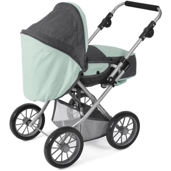 BAYER CHIC 2000 Combi poppenwagen LENI Melange antraciet-mint BAYER CHIC 2000 Combi Poppenwagen LENI Melange Antraciet-mint -SpeelgoedKorting Winkel bayer chic 2000 combi poppenwagen leni melange antraciet mint a355194 2