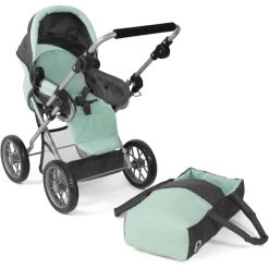 BAYER CHIC 2000 Combi Poppenwagen LENI Melange Antraciet-mint 3 BAYER CHIC 2000 Combi Poppenwagen LENI Melange Antraciet-mint -SpeelgoedKorting Winkel bayer chic 2000 combi poppenwagen leni melange antraciet mint a355194 3