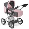 BAYER CHIC 2000 Combi Poppenwagen LENI Melange Antraciet-roze