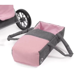 BAYER CHIC 2000 Combi Poppenwagen LENI Melange Grijs Roze 4 BAYER CHIC 2000 Combi Poppenwagen LENI Melange Grijs Roze -SpeelgoedKorting Winkel bayer chic 2000 combi poppenwagen leni melange grijs roze a271232 4