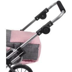 BAYER CHIC 2000 Combi Poppenwagen LENI Melange Grijs-roze 4 BAYER CHIC 2000 Combi Poppenwagen LENI Melange Grijs-roze -SpeelgoedKorting Winkel bayer chic 2000 combi poppenwagen leni melange grijs roze a355163 4