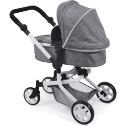 BAYER CHIC 2000 Combi-Poppenwagen MIKA Jeans Grey -SpeelgoedKorting Winkel bayer chic 2000 combi poppenwagen mika jeans grey a242774 2