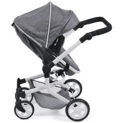 BAYER CHIC 2000 Combi-Poppenwagen MIKA Jeans Grey -SpeelgoedKorting Winkel bayer chic 2000 combi poppenwagen mika jeans grey a242774 4