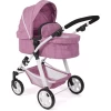 BAYER CHIC 2000 Combi Poppenwagen NELE Jeans Roze