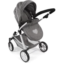 BAYER CHIC 2000 Kombi Poppenwagen NELE Jeans Grijs -SpeelgoedKorting Winkel bayer chic 2000 kombi poppenwagen nele jeans grijs a320888 3