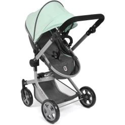 BAYER CHIC 2000 MIKA Gemêleerde Poppenwagen Antraciet-mint -SpeelgoedKorting Winkel bayer chic 2000 mika gemeleerde poppenwagen antraciet mint a355317 2