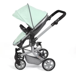 BAYER CHIC 2000 MIKA Gemêleerde Poppenwagen Antraciet-mint -SpeelgoedKorting Winkel bayer chic 2000 mika gemeleerde poppenwagen antraciet mint a355317 3
