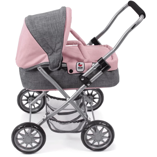 BAYER CHIC 2000 Mini Poppenwagen SMARTY Melange grijs roze BAYER CHIC 2000 Mini Poppenwagen SMARTY Melange Grijs Roze -SpeelgoedKorting Winkel bayer chic 2000 mini poppenwagen smarty melange grijs roze a271214 1