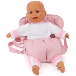 BAYER CHIC 2000 Poppendraagdoek Melange Grijs-roze -SpeelgoedKorting Winkel bayer chic 2000 poppendraagdoek melange grijs roze a360135 3