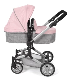 BAYER CHIC LINUS Gemêleerde Poppenwagen Grijs Roze 2 BAYER CHIC LINUS Gemêleerde Poppenwagen Grijs Roze -SpeelgoedKorting Winkel bayer chic linus gemeleerde poppenwagen grijs roze a320889 2