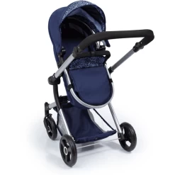 Bayer Design Combi Poppenwagen Finn, Blauw -SpeelgoedKorting Winkel bayer design combi poppenwagen finn blauw a250913 3