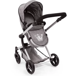 Bayer Design Combi Poppenwagen Vario Grijs -SpeelgoedKorting Winkel bayer design combi poppenwagen vario grijs a277638 2