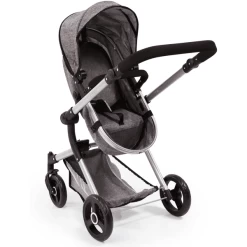 Bayer Design Combi Poppenwagen Vario Grijs -SpeelgoedKorting Winkel bayer design combi poppenwagen vario grijs a277638 3