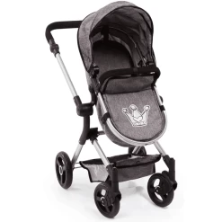 Bayer Design Combi Poppenwagen Vario Grijs -SpeelgoedKorting Winkel bayer design combi poppenwagen vario grijs a277638 4