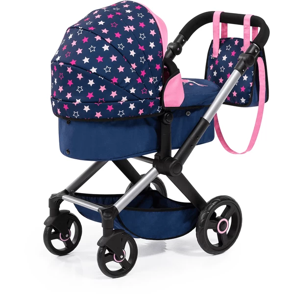bayer Design Combi Poppenwagen Xeo Blauw/Roze Bayer Design Combi Poppenwagen Xeo Blauw/Roze -SpeelgoedKorting Winkel bayer design combi poppenwagen xeo blauw roze a372063 2