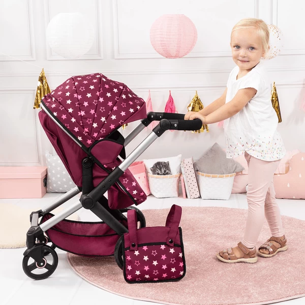 bayer Design Combi poppenwagen Xeo Bordeaux Bayer Design Combi Poppenwagen Xeo Bordeaux -SpeelgoedKorting Winkel bayer design combi poppenwagen xeo bordeaux a372064 1