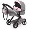 Bayer Design Combi Poppenwagen Xeo Grijs/Roze