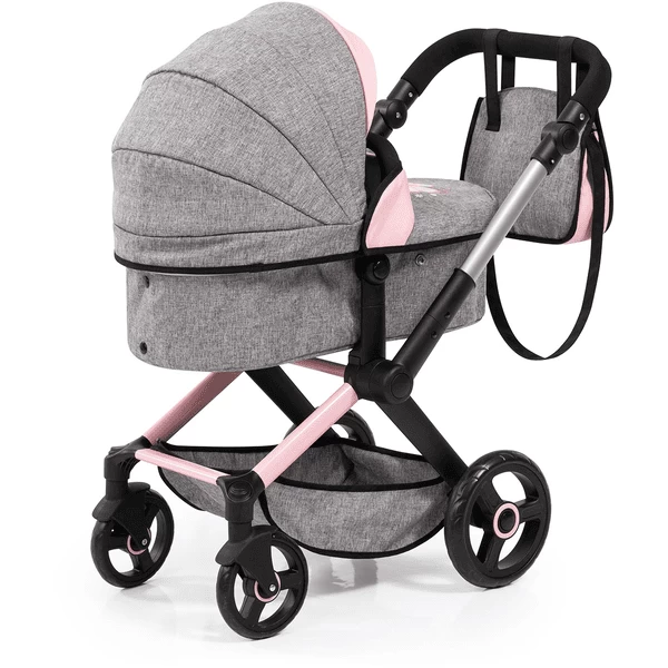 bayer Design Combi Poppenwagen Xeo Grijs/Roze Bayer Design Combi Poppenwagen Xeo Grijs/Roze -SpeelgoedKorting Winkel bayer design combi poppenwagen xeo grijs roze a372066 2