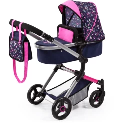 Bayer Design Combinatie Poppenwagen Vario Harten Blauw/roze Met Harten En Zeemeermin -SpeelgoedKorting Winkel bayer design combinatie poppenwagen vario harten blauw roze met harten en zeemeermin a295748 1