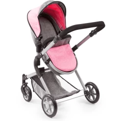 Bayer Design Poppenwagen City Neo Grijs/roze 3 Bayer Design Poppenwagen City Neo Grijs/roze -SpeelgoedKorting Winkel bayer design poppenwagen city neo grijs roze a313416 3