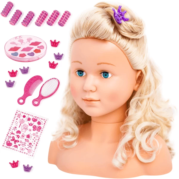 bayer Design Styling hoofd Super Model 27 cm met cosmetica Bayer Design Styling Hoofd Super Model 27 Cm Met Cosmetica -SpeelgoedKorting Winkel bayer design styling hoofd super model 27 cm met cosmetica a313565