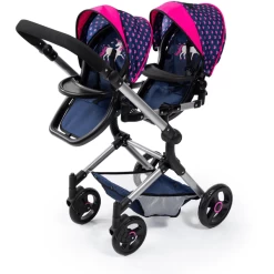 Bayer Design Twin Neo Poppenwagen Met Eenhoorn -SpeelgoedKorting Winkel bayer design twin neo poppenwagen met eenhoorn a379271 3