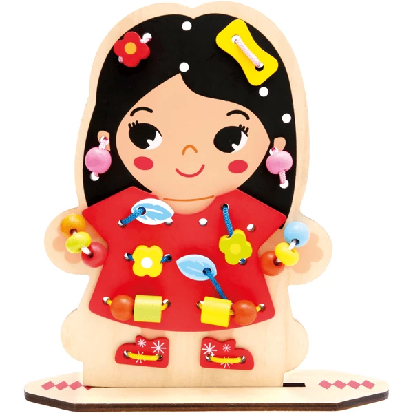 Bino Eerste houten rijgspel, aankleedplezier Bino Eerste Houten Rijgspel, Aankleedplezier -SpeelgoedKorting Winkel bino eerste houten rijgspel aankleedplezier a360502