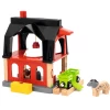 BRIO ® Dierenschuur Met Hooiwagen