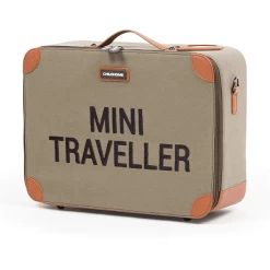 Childhome CHILD HOME Kinderkoffer Mini Traveller Canvas Khaki -SpeelgoedKorting Winkel child home kinderkoffer mini traveller canvas khaki a326034 3