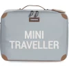 CHILDHOME Kinderkoffer Mini Traveller Grijs / Antiek Wit