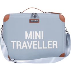 CHILDHOME Kinderkoffer Mini Traveller Grijs / Antiek Wit -SpeelgoedKorting Winkel childhome kinderkoffer mini traveller grijs antiek wit a301535 4