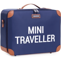 CHILDHOME Kinderkoffer Mini Traveller Marine / Wit -SpeelgoedKorting Winkel childhome kinderkoffer mini traveller marine wit a301534 2