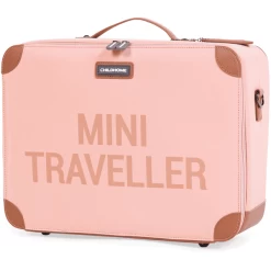 CHILDHOME Kinderkoffer Mini Traveller Roze / Koper -SpeelgoedKorting Winkel childhome kinderkoffer mini traveller roze koper a301536 3