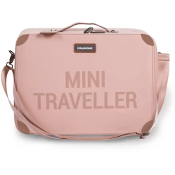 CHILDHOME Kinderkoffer Mini Traveller Roze / Koper -SpeelgoedKorting Winkel childhome kinderkoffer mini traveller roze koper a301536 4