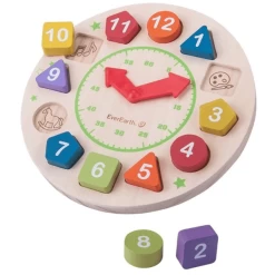 EverEarth® Houten Klok -SpeelgoedKorting Winkel everearth houten klok a251790 1