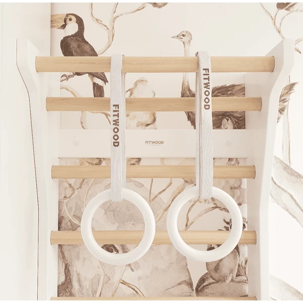 Fitwood ULPU MINI turnringen, berken wit gewaxt - witte bandjes Fitwood ULPU MINI Turnringen, Berken Wit Gewaxt - Witte Bandjes -SpeelgoedKorting Winkel fitwood ulpu mini turnringen berken wit gewaxt witte bandjes a377287 1