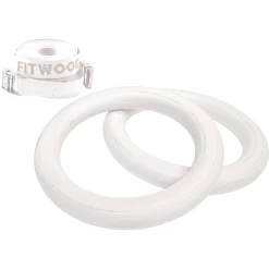 Fitwood ULPU MINI Turnringen, Berken Wit Gewaxt - Witte Bandjes