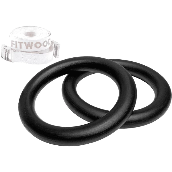 Fitwood ULPU MINI turnringen, zwart - witte banden Fitwood ULPU MINI Turnringen, Zwart - Witte Banden -SpeelgoedKorting Winkel fitwood ulpu mini turnringen zwart witte banden a377303