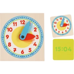 Goki Leren Klok In Houten Doos -SpeelgoedKorting Winkel goki leren klok in houten doos a325282 3