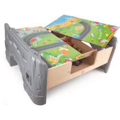 Hape Treinlandschap Met Batterij-aangedreven Locomotief, 70 Stuks -SpeelgoedKorting Winkel hape treinlandschap met batterij aangedreven locomotief 70 stuks a315449 2