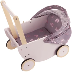Howa Poppenwagen "Regenboog" Van Hout Met Opvouwbare Kap -SpeelgoedKorting Winkel howa poppenwagen regenboog van hout met opvouwbare kap a349821 2
