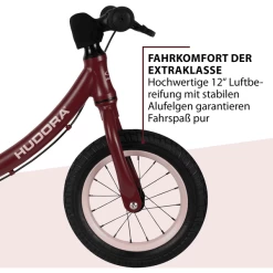HUDORA ® Loopfiets Advanced Alu, Bordeaux -SpeelgoedKorting Winkel hudora loopfiets advanced alu bordeaux a297327 2