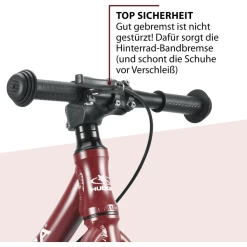 HUDORA ® Loopfiets Advanced Alu, Bordeaux -SpeelgoedKorting Winkel hudora loopfiets advanced alu bordeaux a297327 3
