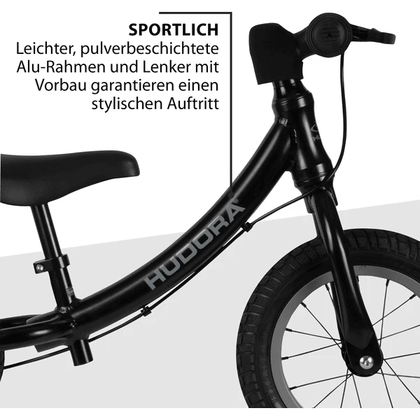 HUDORA ® Loopfiets Advanced Alu, zwart HUDORA ® Loopfiets Advanced Alu, Zwart -SpeelgoedKorting Winkel hudora loopfiets advanced alu zwart a297325 4