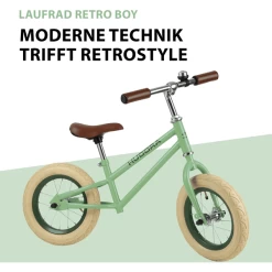 HUDORA ® Retro Boy Loopwiel, Groen -SpeelgoedKorting Winkel hudora retro boy loopwiel groen a327835 4