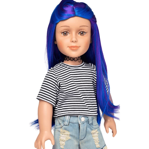 I'M A GIRLY Blauwe Lange Pruik I'M A GIRLY Blauwe Lange Pruik -SpeelgoedKorting Winkel im a girly blauwe lange pruik a315126 2