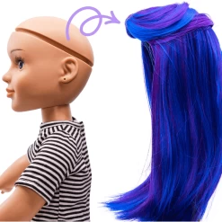 I'M A GIRLY Blauwe Lange Pruik 4 I'M A GIRLY Blauwe Lange Pruik -SpeelgoedKorting Winkel im a girly blauwe lange pruik a315126 4