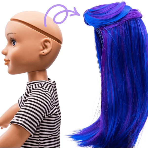 I'M A GIRLY Blauwe Lange Pruik I'M A GIRLY Blauwe Lange Pruik -SpeelgoedKorting Winkel im a girly blauwe lange pruik a315126 4