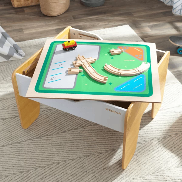 Kidkraft® 2-in-1 Speeltafel grijs & natuur Kidkraft® 2-in-1 Speeltafel Grijs & Natuur -SpeelgoedKorting Winkel kidkraft 2 in 1 speeltafel grijs natuur a276490 3
