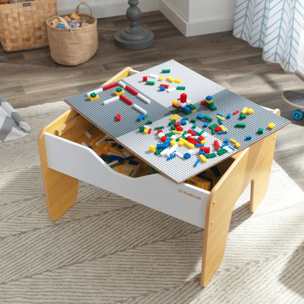Kidkraft® 2-in-1 Speeltafel grijs & natuur Kidkraft® 2-in-1 Speeltafel Grijs & Natuur -SpeelgoedKorting Winkel kidkraft 2 in 1 speeltafel grijs natuur a276490 4